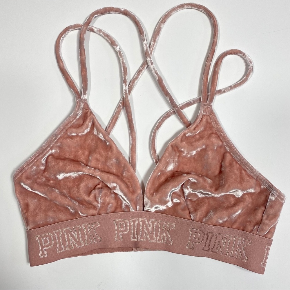 Victoria Secret PINK Velour Bralette size XS - Picture 4 of 7
